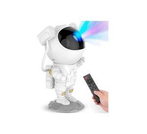 Proyector galaxia, lámpara LED de astronauta, color gris
