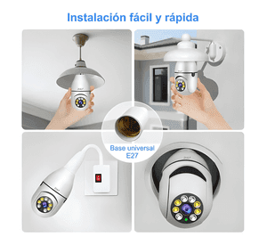 2nlf® 2pcs 4mp Cámara de Seguridad Wifi Ip 360 Full Hd