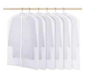 X6 Bolsa Colgante Transparente Cubre Traje Protector De Ropa