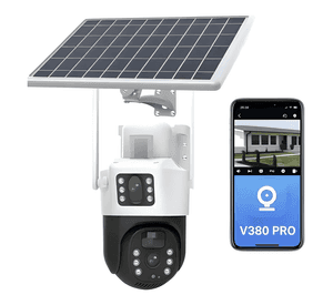 Cámara de Seguridad Solar 4g Doble Lente + Chip de IV