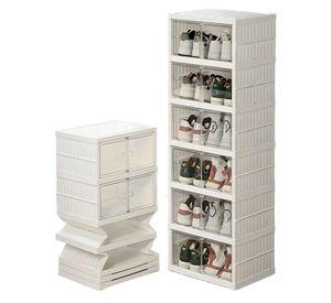 ESTANTE ORGANIZADOR DE ZAPATOS 6 NIVELES DOBLE PLEGABLE