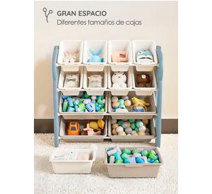 Mueble organizador juguetes niños con 12 contenedores GlowUp