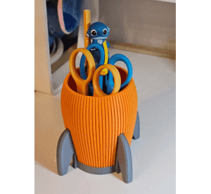 Portalápices diseño Cohete