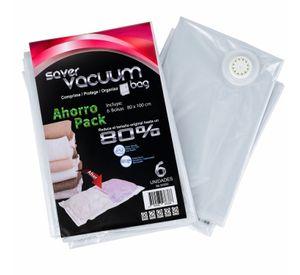 Pack Ahorro 6 Bolsas Ahorra Espacio SVB 80 x 100 cm