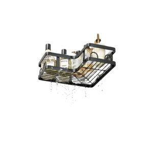 Estante Esquinero Baño Ducha Organizador Negro 5 Piezas