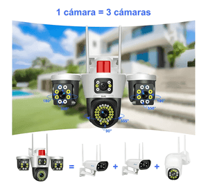 Ojo® 5g Tres Lentes Cámara de Seguridad 18mp Plus