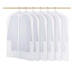 X6 Bolsa Colgante Transparente Cubre Traje Protector De Ropa