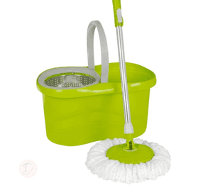 Mopa Trapeador Con Tambor Metalico Giratoria + 2 Paños