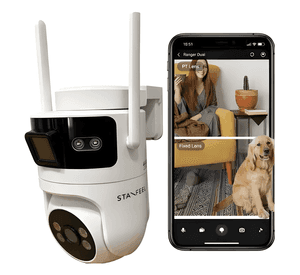 Cámara Exterior Wifi Stanfeel St66 Dual 2k para App Tuya