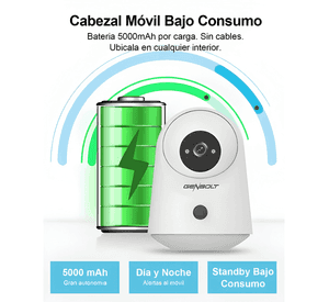 Genbolt® 2k Cámaras Seguridad Wifi Inalámbrica Interior