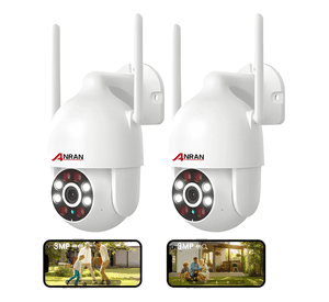 Anran 2pcs 5g Cámara de Seguridad Exterior Wifi Ip Hd Ultra