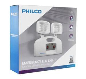 Lampara De Emergencia 2 Focos LED Recargables Blanco Philco