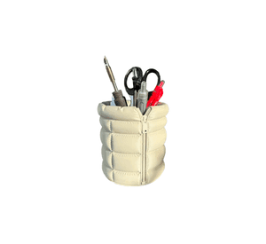 Organizador de escritorio estilo pluma con cremallera