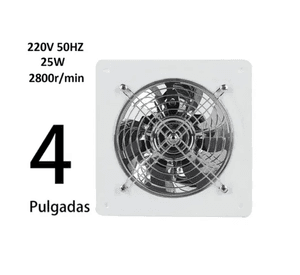 Extractor De Aire Metálico Industrial 4 Pulgadas 10cm 25w