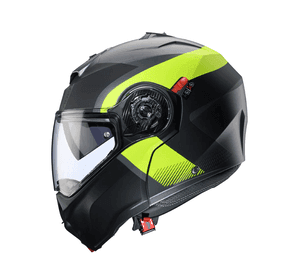 Casco para moto Caberg Duke Evo Indy Matt Gun Metal/Yellow Fluor/Black