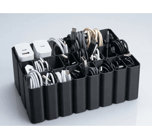 Organizador de escritorio para cables USB