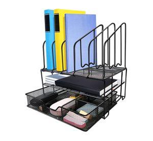 Organizador de escritorio oficina metálico cajón