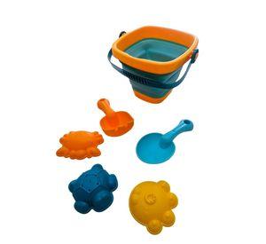 BALDE PLAYA PLEGABLE CON ACCESORIOS 6 PIEZAS