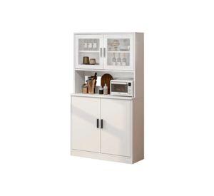 Mueble De Cocina De Pata Multifuncional 80x32x182cm Blanco