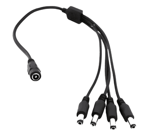 Cable Poder Cctv Spliter 4 Salidas para Camaras Plus