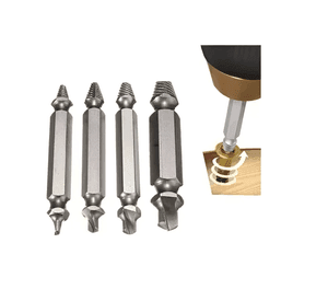 Kit De 4 Extractor / Remover Tornillos Pernos Rotos Rodados