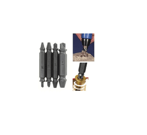Kit De 4 Extractor / Remover Tornillos Pernos Rotos Rodados