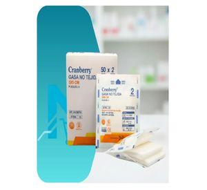 Cajas Gasa No Tejida Est ril 5x5 Cranberry 250 Sobres