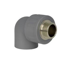 Codo Fusión Ppr 25 X 3/4 He/soldar Gris Metal Edr