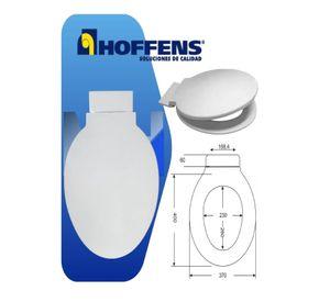 Asiento Tapa Wc Redondo Reforzado Blanco Hoffens Premium