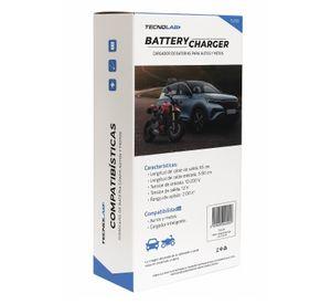 Cargador Baterías Tecnolab Autos y Motos 12v TL723