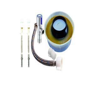 Kit Instalacion Wc Completo Sello +pernos+ Flexible Hoffens