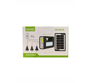 Kit Linterna Solar Camping Carga Celular 3 Ampolletas LED