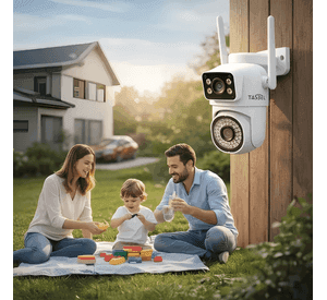 Camara Wifi Ip de Seguridad Exterior Doble Lente