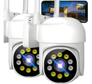 2 Camaras Ip Smart Wifi Infrarrojo Externo y Interno Hd Plus