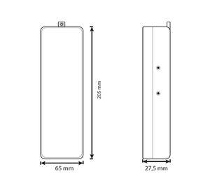LAMPARA DE EMERGENCIA DAUMER 2W 20CM LUZ FRIA EMER-1000