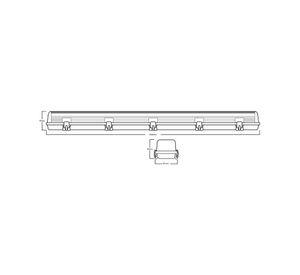 EQUIPO ESTANCO PARA TUBO LED T8 DAUMER 1X18 120CM&nbsp; IP65