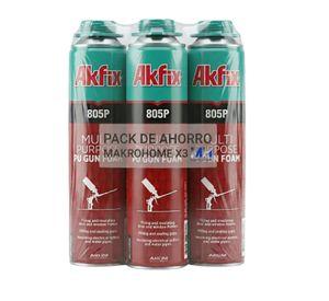 Set X3 Sellador Espuma Expansiva Akfix 805p 750ml Rendimient