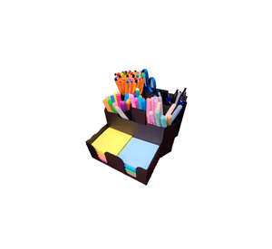 Organizador de escritorio - Portalápices y notas adhesivas