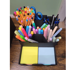 Organizador de escritorio - Portalápices y notas adhesivas