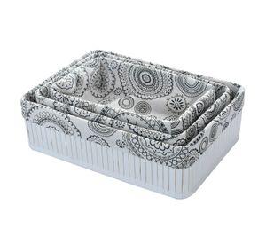 Set de Canastas Antonia Blanca 3 Piezas