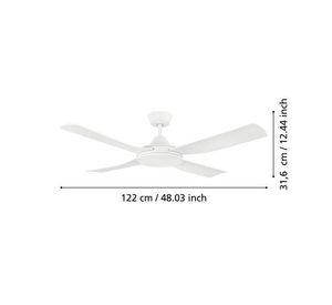 Ventilador Techo Bondi control remoto invierno verano giro reversible