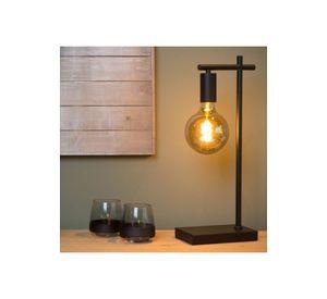 LAMPARA DE MESA LEANNE NEGRO 1xE27