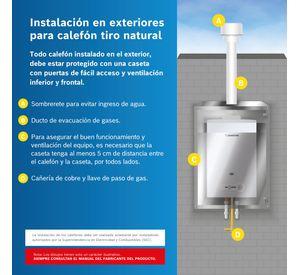 Calefón chispero 11 litros gas licuado W11-2 P31