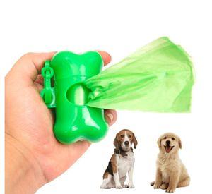 Dispensador de Bolsas Excremento Mascotas + 2 Rollo de Bolsas