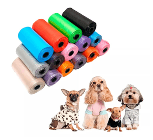 Dispensador de Bolsas Excremento Mascotas + 2 Rollo de Bolsas