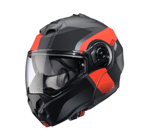 Casco para moto Caberg Duke Evo Indy Matt Gun Metal/Red Fluor/Black