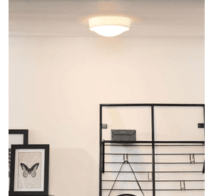 PLAFON SOBREPUESTO LED BORDE BLANCO 1xE27