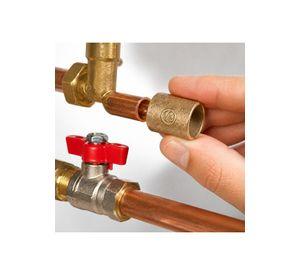 Copla Bronce 1/2" Con Tope So-So Pack 5 Unidades