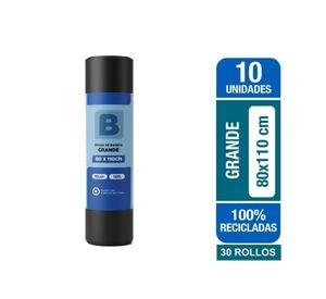 Pack x30 Bolsa Basura Agustín Negra Rollo 80x110 10 Unidades