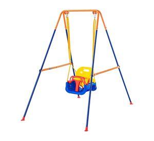 Juego de Columpios 3 en 1 para Niños Estructura Reforzada y Segura